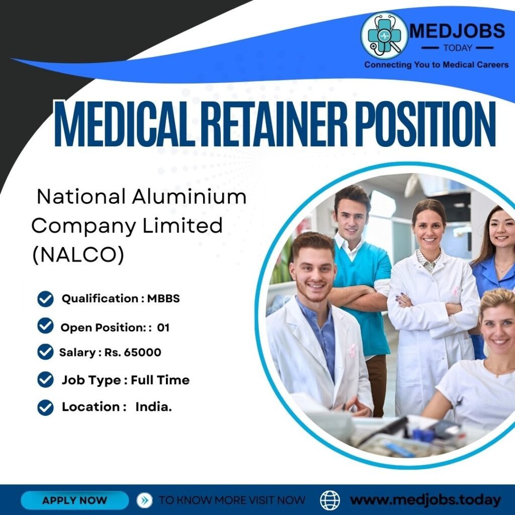 NALCO Jobs 2024: Apply for Medical Retainer Position