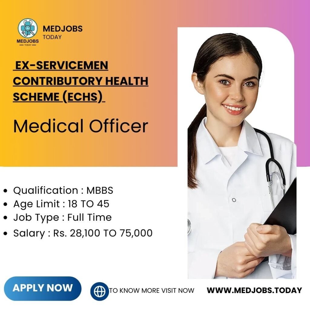 ECHS Katihar Medical Officer Jobs 2024 | 02 Vacancies